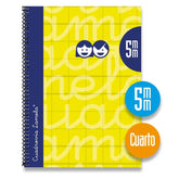 Bloc Espiral Estándar Liso 80H 90g | Lamela | Cartón | Formato Estándar | Pack 5 Unidades